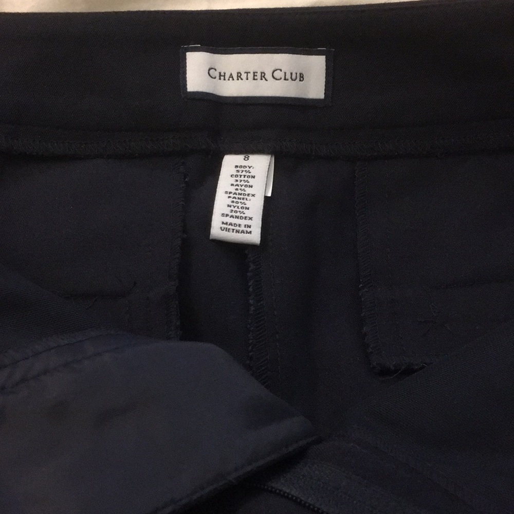 NEW Charter Club Tummy Slimming Slim Ankle Pants - Picture 6 of 8